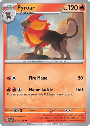 Pyroar (PRE-016) (Reverse Holofoil)