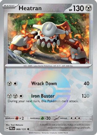 Heatran (Poke Ball Pattern) (PRE-068) (Holofoil)