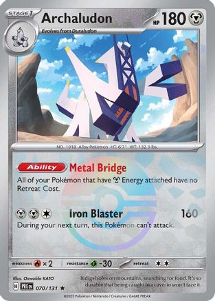 Archaludon (Poke Ball Pattern) (PRE-070) (Holofoil)