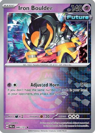 Iron Boulder (Master Ball Pattern) (PRE-046) (Holofoil)