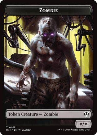 Zombie (0011) // Zombie (0012) Double-Sided Token (INR-11 // 12) (Foil)