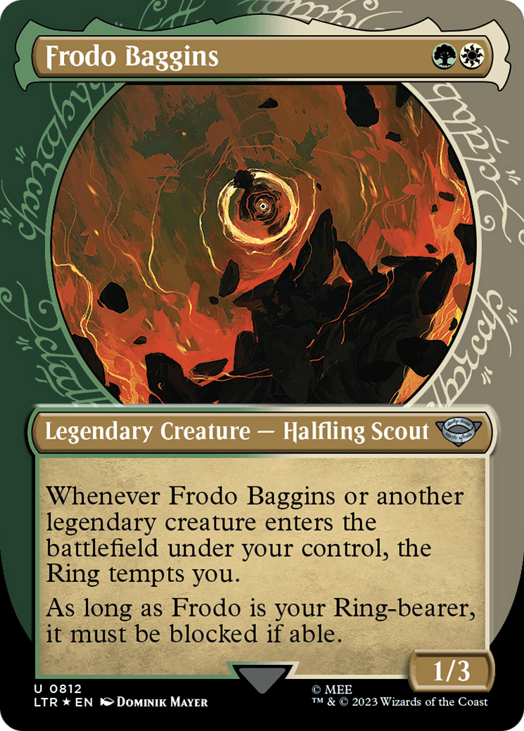 Frodo Baggins (LTR-812) (Showcase) (Borderless) (Surge Foil)