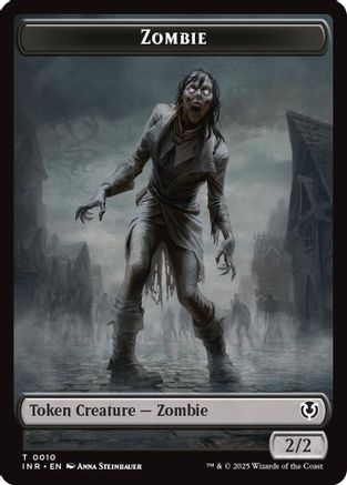 Zombie (0010) // Blood Double-Sided Token (INR-10 // 21) (Foil)