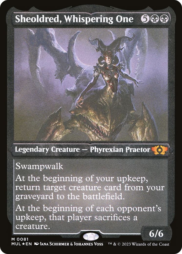 Sheoldred, Whispering One (MUL-081) (Etched Foil)