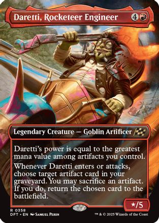 Daretti, Rocketeer Engineer (Borderless) (DFT-358) (Foil)