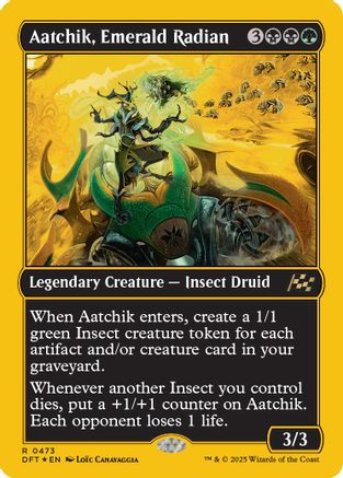 Aatchik, Emerald Radian (First-Place Foil) (DFT-473)