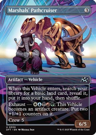 Marshals' Pathcruiser (Borderless) (DFT-330) (Foil)