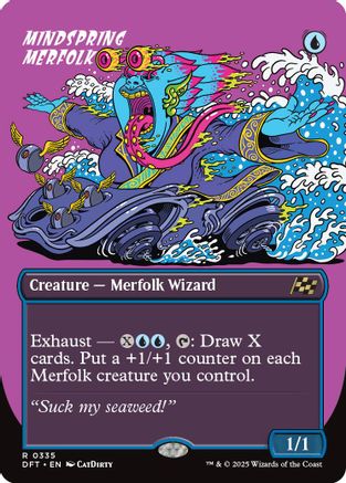 Mindspring Merfolk (Borderless) (DFT-335) (Foil)