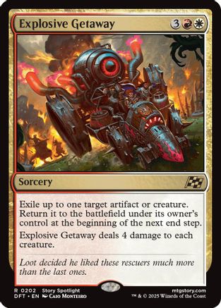 Explosive Getaway (DFT-202) (Foil)