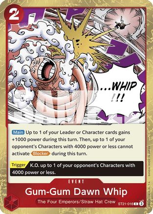 Gum-Gum Dawn Whip (ST21-016) (Foil)
