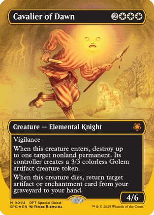 Cavalier of Dawn (Borderless) (First-Place Foil) (SPG-094) (Foil)