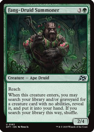Fang-Druid Summoner (DFT-163) (Foil)