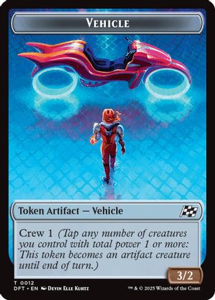 Vehicle // Pilot Double-Sided Token (DFT-12 // 1) (Foil)