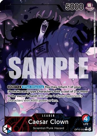 Caesar Clown (002) (Parallel) (OP10-002) (Foil)
