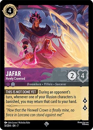 Jafar - Newly Crowned (7-051) (Cold Foil)