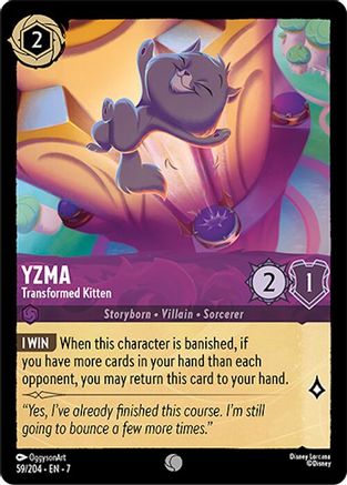 Yzma - Transformed Kitten (7-059) (Cold Foil)
