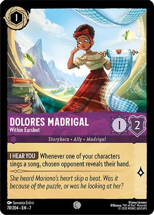 Dolores Madrigal - Within Earshot (7-078) (Cold Foil)