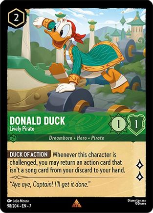 Donald Duck - Lively Pirate (7-098) (Cold Foil)