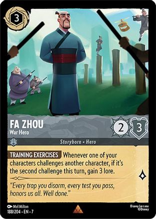 Fa Zhou - War Hero (7-188) (Cold Foil)