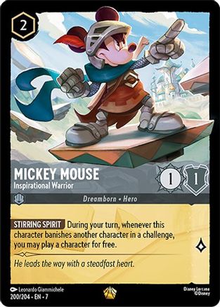 Mickey Mouse - Inspirational Warrior (7-200) (Cold Foil)
