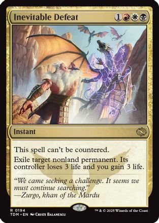 Inevitable Defeat (TDM-194) (Foil)