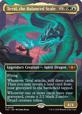 Teval, the Balanced Scale (Borderless) (TDC-008) (Foil)