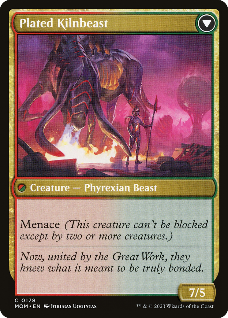 Bonded Herdbeast // Plated Kilnbeast (MOM-178) (Foil)