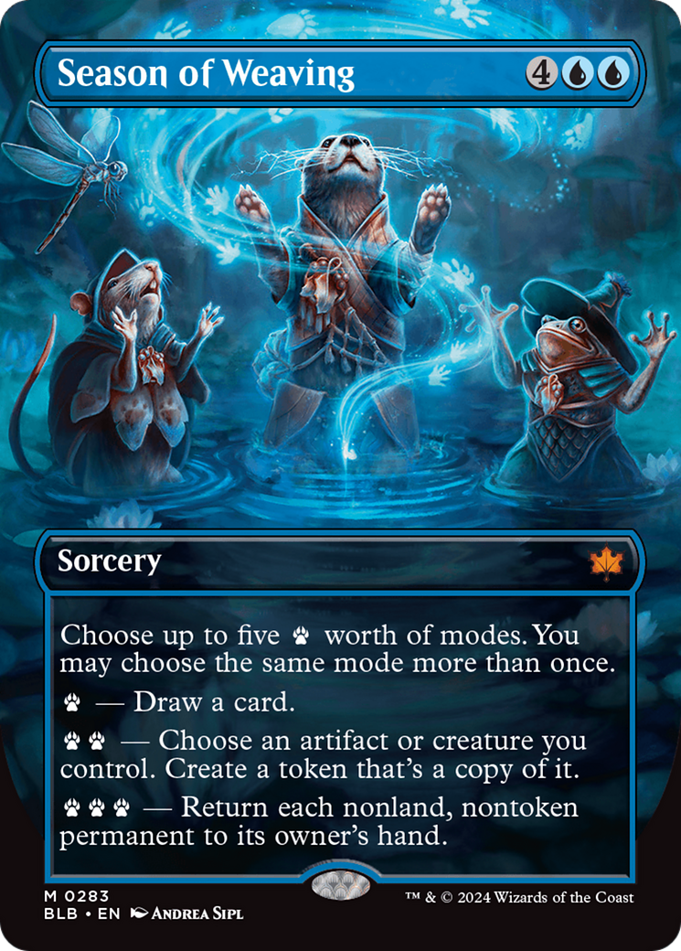 Season of Weaving (BLB-283) (Showcase) (Borderless) (Foil)