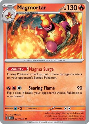 Magmortar (JTG-021) (Reverse Holofoil)