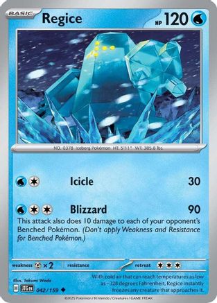 Regice (JTG-042) (Reverse Holofoil)