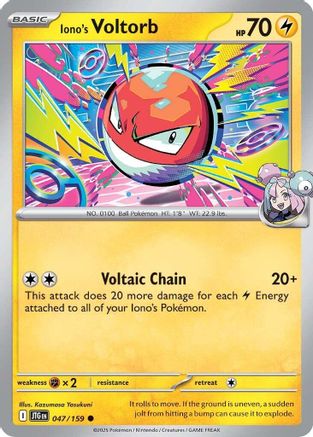 Iono's Voltorb (JTG-047) (Reverse Holofoil)