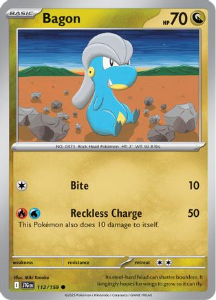 Bagon (JTG-112) (Reverse Holofoil)