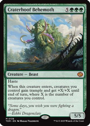Craterhoof Behemoth (TDM-138) (Foil)