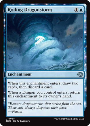 Roiling Dragonstorm (TDM-055) (Foil)