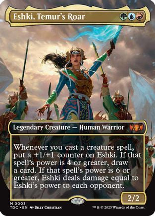 Eshki, Temur's Roar (Borderless) (TDC-003)