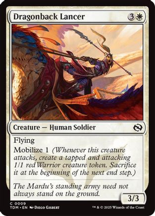 Dragonback Lancer (TDM-009) (Foil)