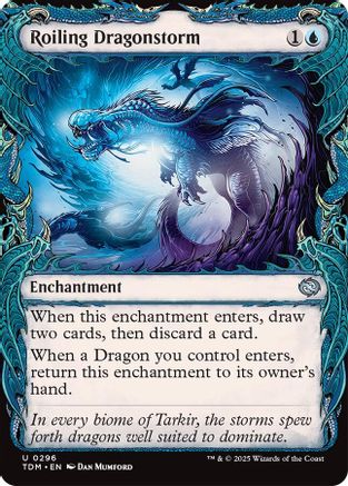 Roiling Dragonstorm (Showcase) (TDM-296) (Foil)