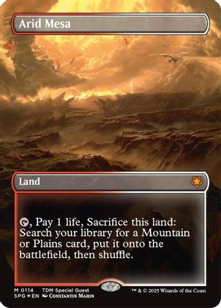 Arid Mesa (Borderless) (Dragonscale Foil) (SPG-114)