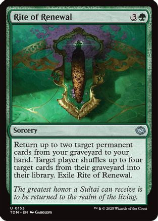 Rite of Renewal (TDM-153) (Foil)