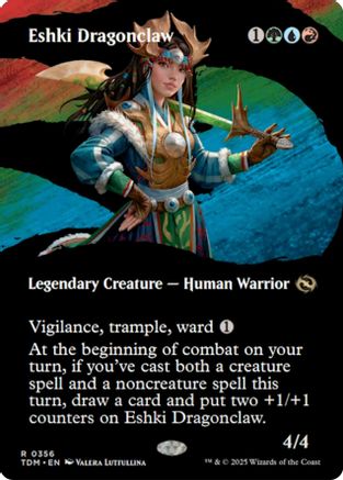 Eshki Dragonclaw (Borderless) (TDM-356) (Foil)