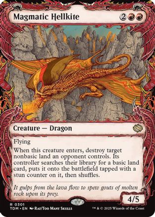 Magmatic Hellkite (Showcase) (TDM-301) (Foil)