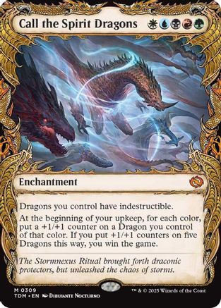 Call the Spirit Dragons (Showcase) (TDM-309) (Foil)