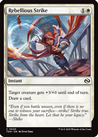 Rebellious Strike (TDM-020) (Foil)