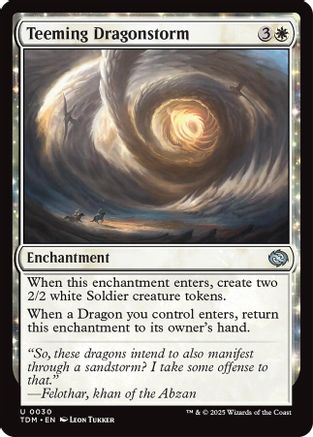 Teeming Dragonstorm (TDM-030) (Foil)