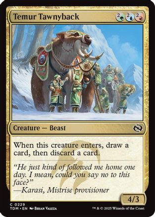 Temur Tawnyback (TDM-229) (Foil)