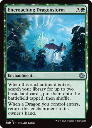 Encroaching Dragonstorm (TDM-142) (Foil)