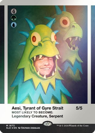 Aesi, Tyrant of Gyre Strait (Rainbow Foil) (SLD-1873)