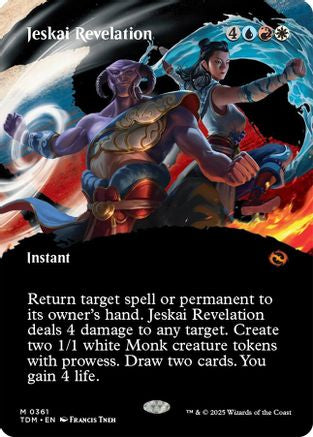 Jeskai Revelation (Borderless) (TDM-361) (Foil)