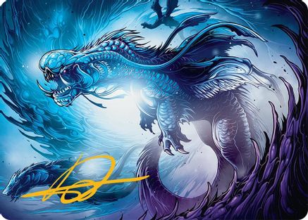Roiling Dragonstorm Art Card (33/54) (Gold-Stamped Signature) (AATDM-033)