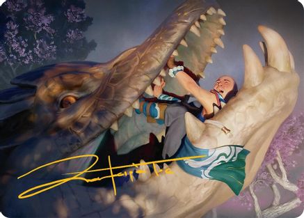 Jaws of Defeat Art Card (53/54) (Gold-Stamped Signature) (AATDM-053)